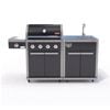 Coleman Revolution 4 Burner Kitchen With Sink Module - Black Gloss