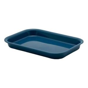 Kh Rectangular Serving Tray Polypropylene Blue 12 Pack Commercial Food Tray