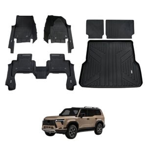 AUSGO Floor Mats Boot Liner Back Seat Protector Set for Lexus GX550 Overtail 5-Seat 2024-Onwards Floor Liners Cargo Mat