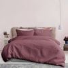 Ardor Leonardo Deep Pink Embossed Quilt Cover Set Single