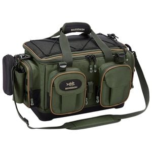 NNEOBA Fishing Tackle Shoulder Bag with Rain Cover Army Green