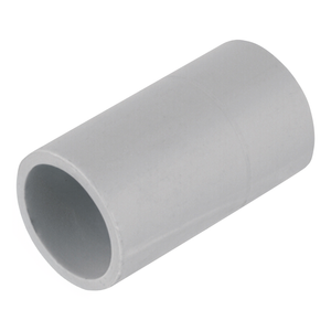 DETA 20mm Grey PVC Conduit Plain Coupling - Single Pack