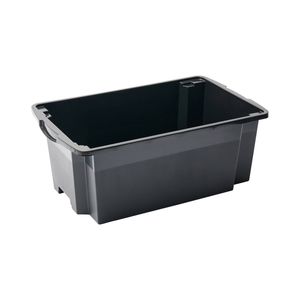 Inabox 73L Ash Black Stackable Crate