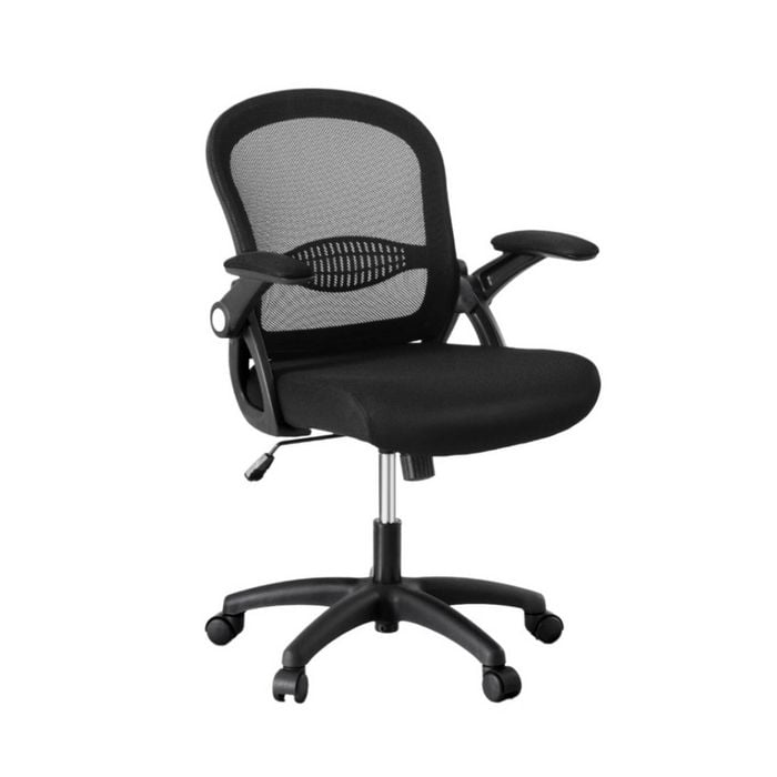 Artiss Ergonomic Mesh Office Chair Lumbar Support Flip-up Arms Desk Chair Black