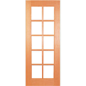 Woodcraft 2040 x 820 x 40mm Entrance Door Flash Clear Safety Glass