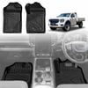 3D Floor Mats for Ford Next-Gen Ranger Single Cab 2022-Onwards All Weather Car Mats  Set