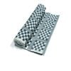 Checkered Cotton Ribbed Table Runner 33 x 150 cm Dark Teal