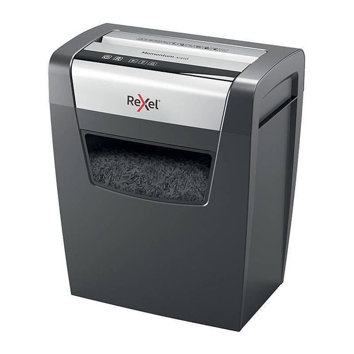 Rexel Momentum Shredder Cross X410 - Black/Grey