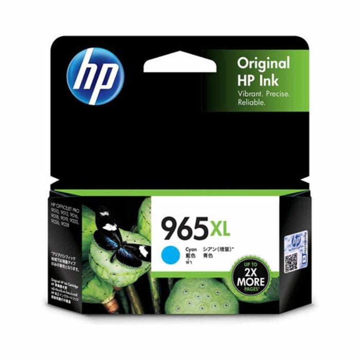 Hp 965xl Original High Yield Inkjet Ink Cartridge - Cyan Pack - 1600 Pages