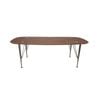 6IXTY2 Scandinavian Wooden Coffee Table - Metal Legs - Walnut Satin