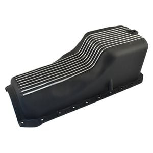 Black Finned Aluminium Oil Pan Sump, Big Block Chev 396 427 454 Gen 4 1965-90