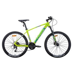 Trinx X1 MTB Mountain Bike Shimano Altus M370 27 Speed 17inch Yellow/Grey Green