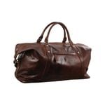 Pierre Cardin Rustic Leather Travel Business Trip Bag Overnight  Cognac