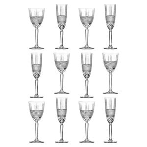 RCR Crystal 12 Piece Brillante Glass Stemware Set