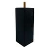Adoored 53 x 53 x 150mm Black Square Pine Furniture Leg