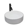 CIBO Light Grey / White Round Thin Edge Ceramic Basin