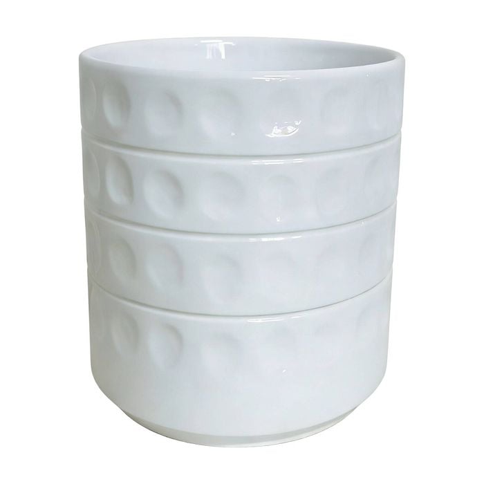 Astin Sinclair 245 x 245mm White Dots Ceramic Pot