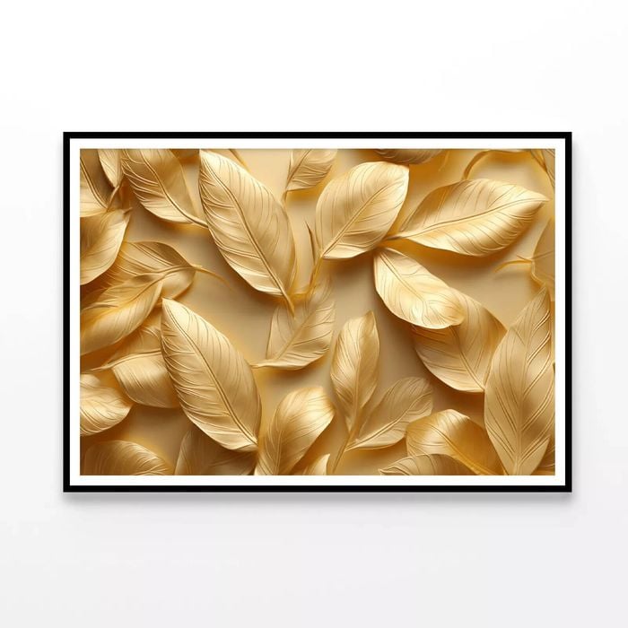 Collection of Golden Leaves  Print 100% Australian Made 120x90cm  (Poster)