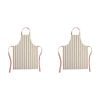 2PK Porto Lola Polycotton Chef Apron Home/Kitchen Cooking Almond