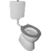 Johnson Suisse White S Trap Wall Mounted Plastic Cistern Special Needs Toilet