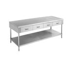 SWBD-6-1800 Work bench with 4 Drawers and Undershelf