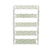 Lifebay Simplify your life with this Non-Woven Dustproof Shoe Rack - Green, 5-Tiers