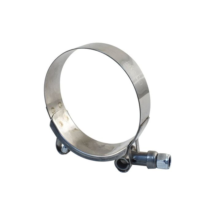60-68mm T-bolt Hose Clamp Suits Silicone Hose, Stainless Steel