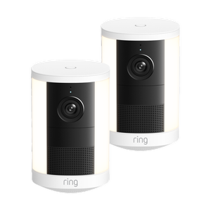 Ring Spotlight Camera 2K 2nd Gen Battery Security Camera  White  2PK