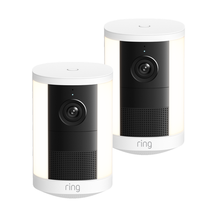 Ring Spotlight Camera 2K 2nd Gen Battery Security Camera  White  2PK