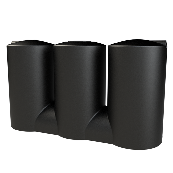 Melro Tanks 3000L Black Slimline 3007 Squat Poly Water Tank