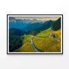 Mountain Road Winding  Print 100% Australian Made 90x60cm  (Poster)
