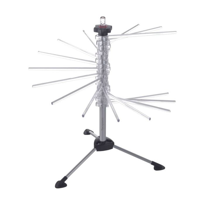 Marcato Pasta Drying Rack Tacapasta W/ 16 Rods & Up to 2kg Capacity Silver