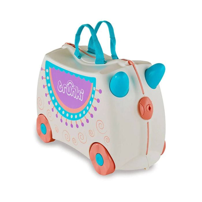 Trunki Ride On Kids Suitcase Luggage Toy Box | Lola The Llama
