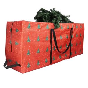 Catzon Christmas Storage Bag Waterproof Multipurpose Bag for Holiday Storage-XmasTreeRed