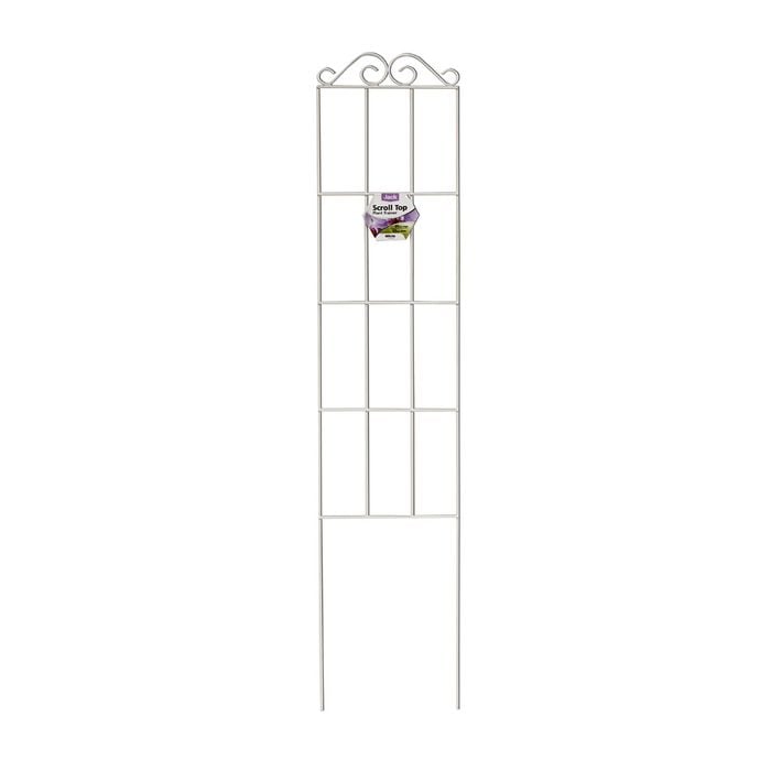 Jack 95 x 20cm White Scroll Top Plant Trainer