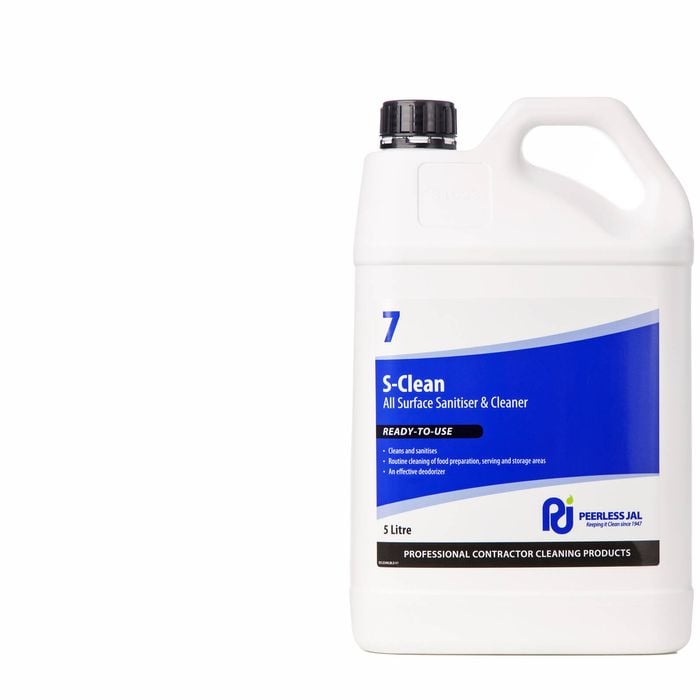 Peerless JAL 5L S-Clean Surface Sanitiser & Cleaner