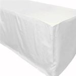 Just Party Linen White Fitted Rectangular Tablecloth (1.2m)