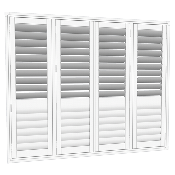 EasyAS 1810 x 1500mm White Adjustable Plantation Shutter