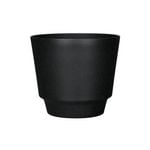 Respect 40cm Round Calais Self Watering  Plastic Pot Black Stonelook