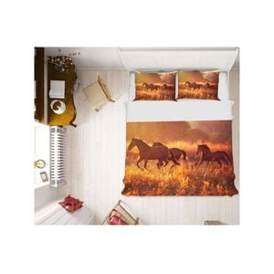 3D Wild Animal Horse 43 Bed Pillowcases Quilt King Size
