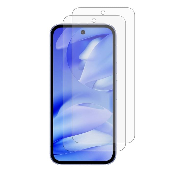 2 Pack MEZON Google Pixel 9a Clear Tempered Glass Screen Protectors