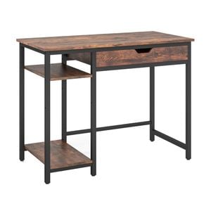 Costway 100cm Computer Desk Study Writing Desk Workstation Coffee