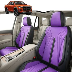 Australian Goose Front Seat Covers for Isuzu D-Max Crew Cab 2020 - Current (RG) - PU Leather, Purple (2pc)