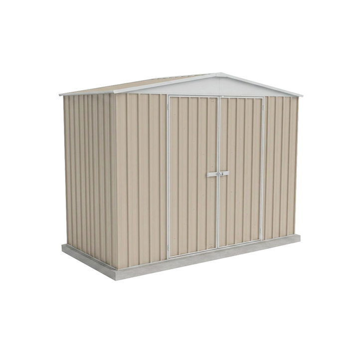 Absco Sheds 3.0 x 1.44 x 2.30m Classic Cream Double Door Highlander Garden Shed