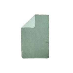 Decathlon - Ribbed Microfibre Bath Towel, Size Xl 110 X 175 Cm Dark Green/Green - One Size