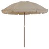 Marquee 2m Cement Beach Umbrella with Tassels