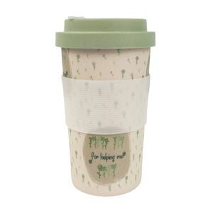 Urban 400ml Thank You For Helping Me Grow Eco Mug - Natural/Green