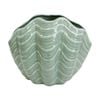 Lvd Shell Nautical Decorative Ceramic Vase/planter Home Decor 19x15.5x12.5cm
