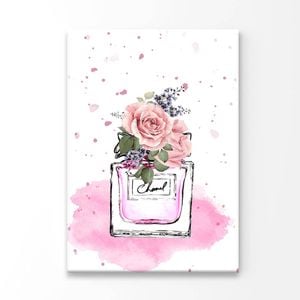 Pink Colored Flower Perfume  Print 100% Australian Made 100 x 150cm  (Acrylic)