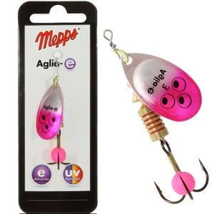 Mepps Lures Aglia-e Brite Pink Size 1 - 3.5g